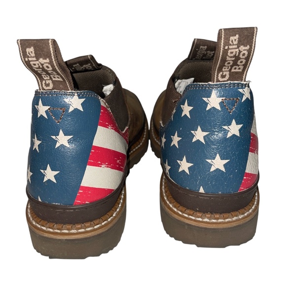 Georgia Boot Patriotic Romeo Shoes Mens 8 Womens 11 Red White Blue American Flag main image 4